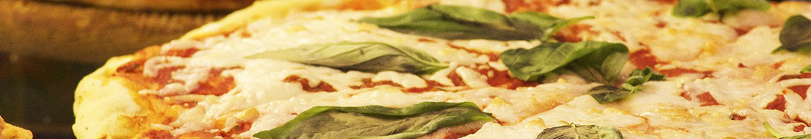 Eating Italian Pizza at Cafe Sicilia Arlington restaurant in Arlington, TX.